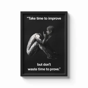 Improve Yourself, Don’t Waste Time Proving Quote