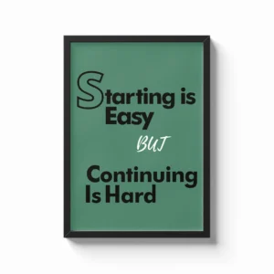 Starting is Easy, But Continuing is Hard